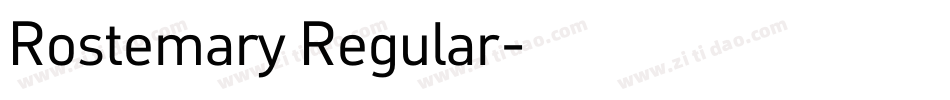 Rostemary Regular字体转换